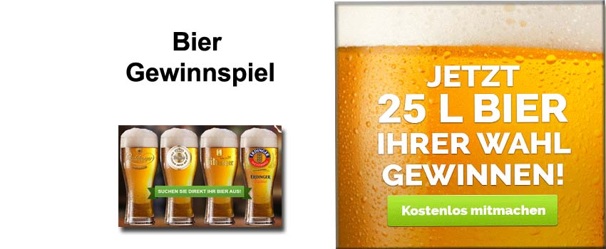 Bier Gewinnspiel