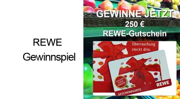 REWE Gutschien gewinnen