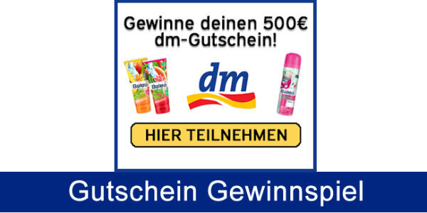 dm Gutschein gewinnen